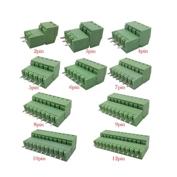 3 Pin 3.81mm Geçmeli 180C Takım Klemens ürün görseli 1