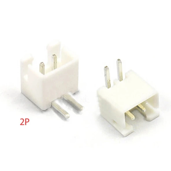 2 Pin JST-XH 2.54 Tunik Konnektör Erkek Eğik 90° ürün görseli 1