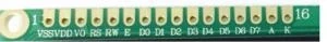 2X16 Lcd Display Sol Üst Mavi - Resim 2