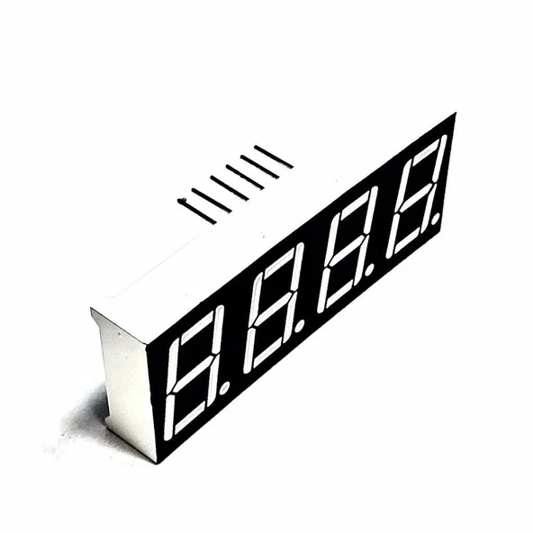 14mm 4 lü 7 Segment Display Kırmızı Ortak Katot - Resim 2