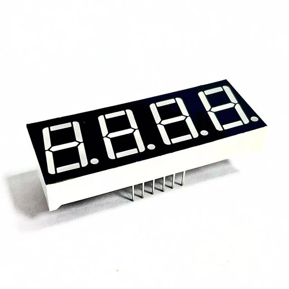 14mm 4 lü 7 Segment Display Kırmızı Ortak Katot ürün görseli 1