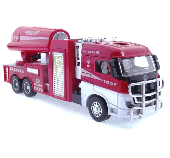 Die Cast Model Çek Bırak Turbo Jet İtfaiye Kamyonu ürün görseli 1