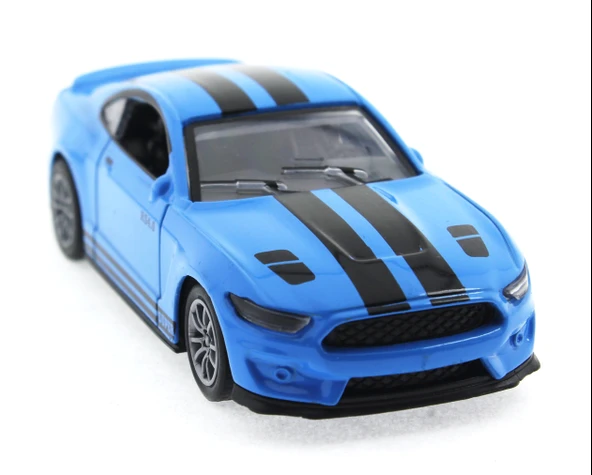 Die Cast Çek Bırak Metal Mavi Spor Araba ürün görseli 1