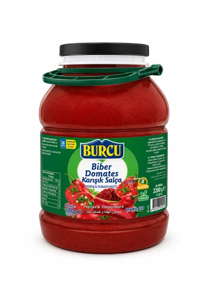 Burcu Biber Domates Karışık Salça 3200 gr (28 Brix) Pet ürün görseli 1