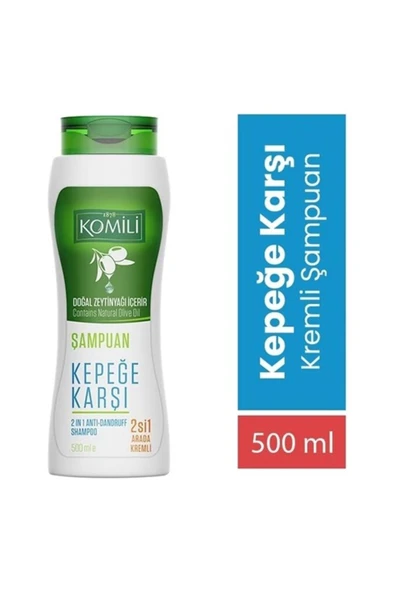 Komili Kepek Karşıtı 2'si 1 Arada Kremli Vegan Şampuan 500 ml ürün görseli 1