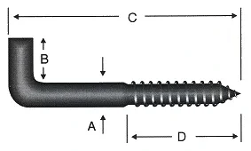 Şofben Çivisi No 1 / 5.8x50 - 10 Adet - Resim 2