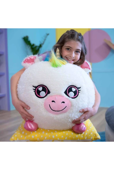 Biggies Şişme Peluş Unicorn XXL - Resim 4
