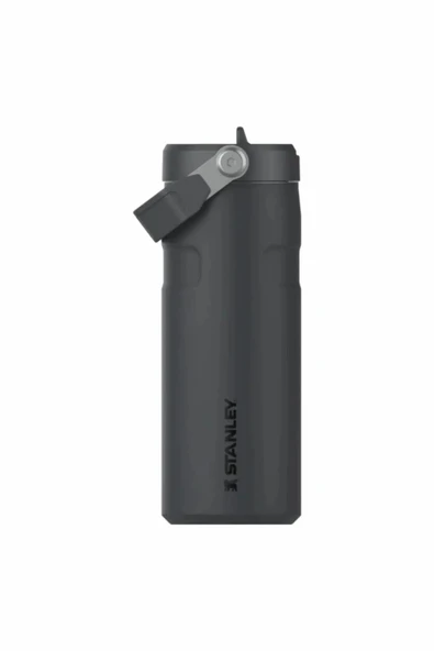 Stanley The IceFlow Flip Straw 2.0 Pipetli Termos Bardak 0,47 LT / 16Oz Siyah 10-12110-117 ürün görseli 1