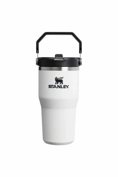 Stanley IceFlow™ Flip Straw 2.0 Tumbler Pipetli Termos | 0.60 L / 20Oz Beyaz 10-13425-0117 ürün görseli 1