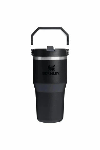 Stanley IceFlow™ Flip Straw 2.0 Tumbler Pipetli Termos | 0.59 L / 20Oz Siyah 10-12044-045 ürün görseli 1