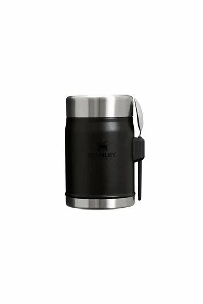 Stanley Classic Legendary Kaşıklı Yemek Termosu | 0.4L / 14Oz Siyah 10-11353-0105 ürün görseli 1
