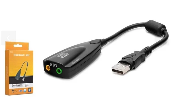 HADRON HDX5254 USB Harici Ses Kartı 7.1 Siyah ürün görseli 1