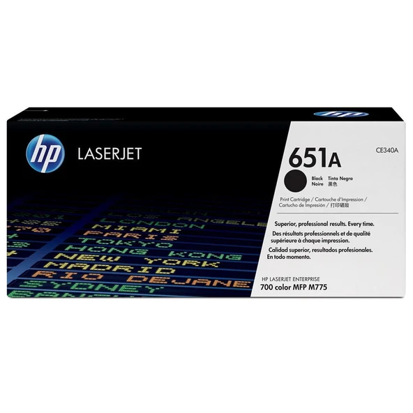 HP 651A Black Siyah  13.000 Sayfa Toner CE340A ürün görseli 1
