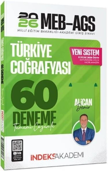 2026 MEB AGS Türkiye Coğrafyası 60 Deneme İndeks Akademi ürün görseli 1