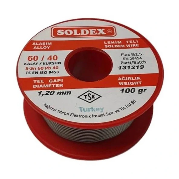 1.2mm 200 gr Soldex Lehim Teli - Resim 3