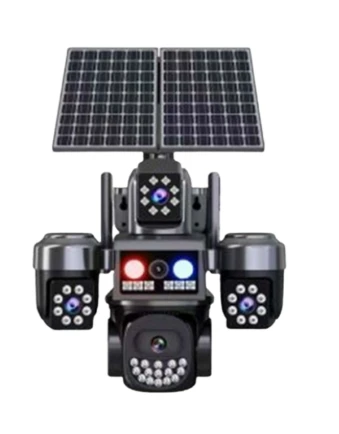 O-KAM 332 PREMIUM 4 kameralı 12mp 4G Solar Sim Kartlı Çift Güneş Panelli Güvenlik Kamerası 4LENS PTZ CAMERA ürün görseli 1