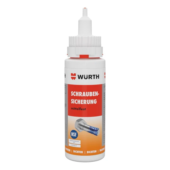 WÜRTH DOS Orta Derece Cıvata Sabitleyici 50 g - Tek Elle Dozajlama ve Güçlü Sabitleme ürün görseli 1