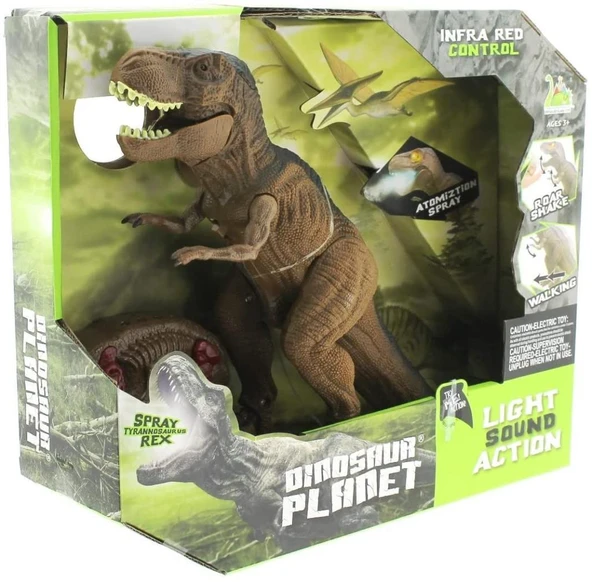Dinasour Island Toys Uzaktan Kumandalı Yürüyen Ağzından Duman Çıkaran Sesli Işıklı Dinazor ürün görseli 1