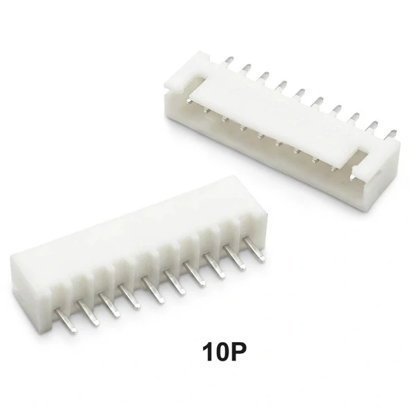 10 Pin JST-XHB 2.54 Düz Tunik Konnektör Erkek ürün görseli 1