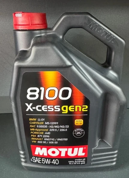 MOTUL 8100 X-CESS GEN2 5W40 5L ürün görseli 1