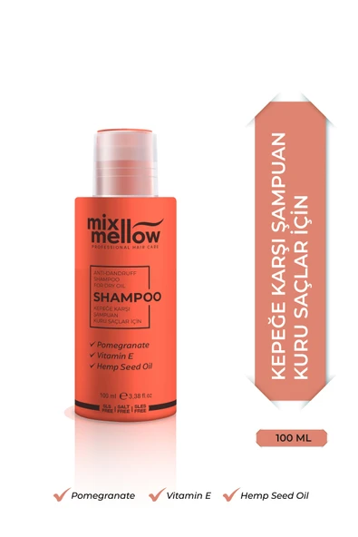 Mixmellow Kepeğe Karşı Şampuan Kuru Saçlar İçin 100ml ürün görseli 1