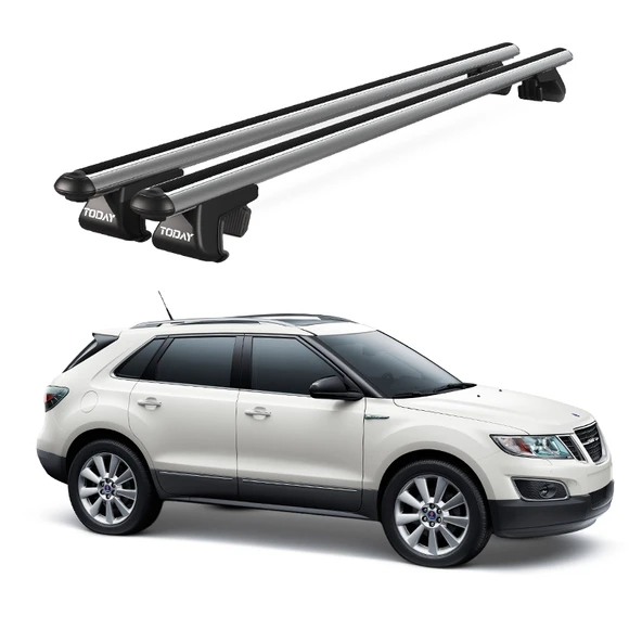 Venüs Saab 9_4X (2011-2012) Uyumlu Gri Ara Atkı Port Bagaj Tavan Barı ürün görseli 1
