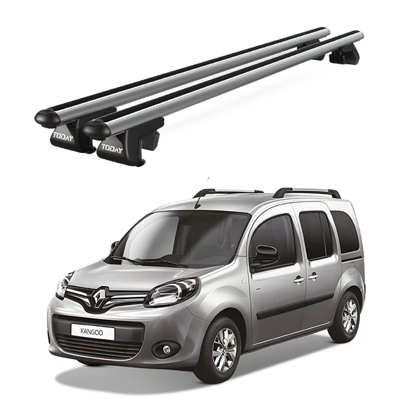 Venüs Renault Kangoo 5D (2007-2021) Uyumlu Gri Ara Atkı Port Bagaj Tavan Barı ürün görseli 1