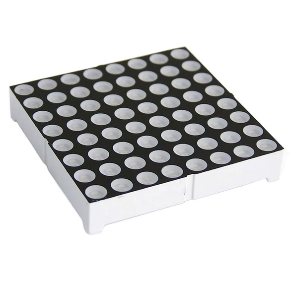 8x8 Kırmızı LED Dot Matrix Display – Ortak Anot, 60x60mm, 5mm LED ürün görseli 1