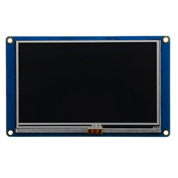 Nextion 4.3” Akıllı Dokunmatik HMI TFT LCD Ekran – 16MB Dahili Hafıza, UART Destekli ürün görseli 1