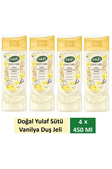 Dalan Duş Jeli Oatcare Yulaf Sütü Ve Vanilya 450 Ml x 4 Adet ürün görseli 1