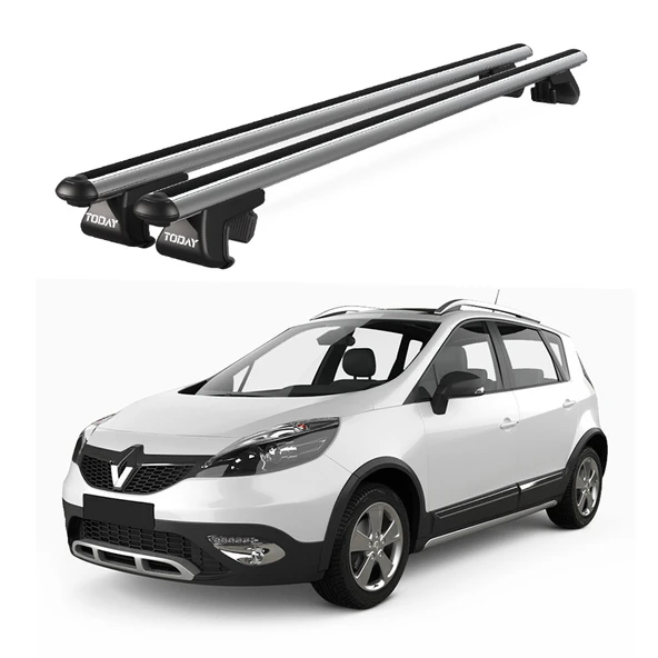 Venüs Renault Grand X Mod (2012-2016) Uyumlu Gri Ara Atkı Port Bagaj Tavan Barı ürün görseli 1
