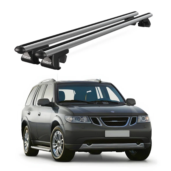 Venüs Saab 9_7X (2004-2009) Uyumlu Gri Ara Atkı Port Bagaj Tavan Barı ürün görseli 1