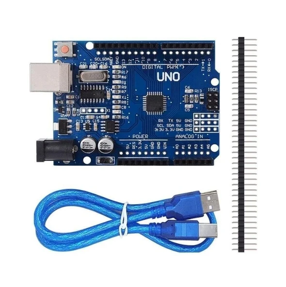 Arduino Uno R3 SMD CH340 Chip (USB Kablo Hediye) ürün görseli 1