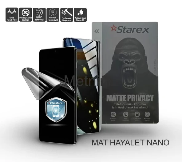 Huwai Enjoy 90 PLUS Uyumlu NANO Ekran Koruyucu Ultra İnce MAT HAYALET - STAREX ürün görseli 1