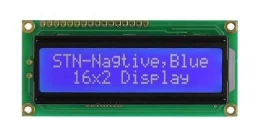 2x16 Karakter LCD Ekran – PCM1602K-NS(W)-BBW-C-01 – Mavi Arka Işık, Sol Üst Pinli ürün görseli 1