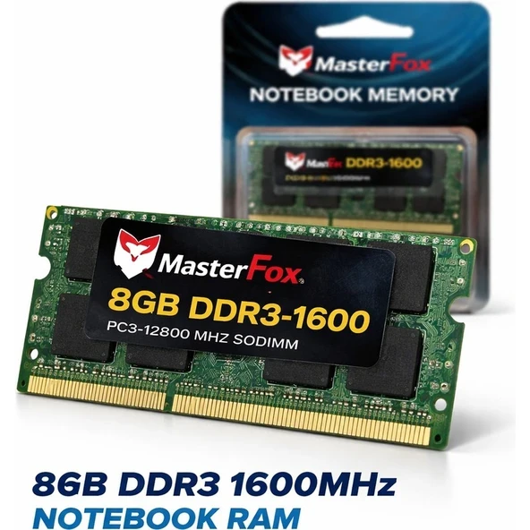Masterfox 8gb DDR3-1600 Mhz Notebookram ürün görseli 1