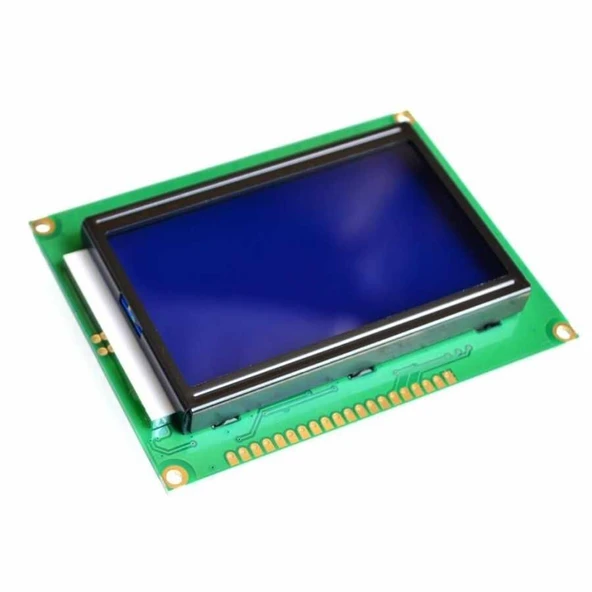 WG12864A-TMI-V#N – 128x64 Grafik LCD Ekran (Mavi Arka Işıklı) ürün görseli 1
