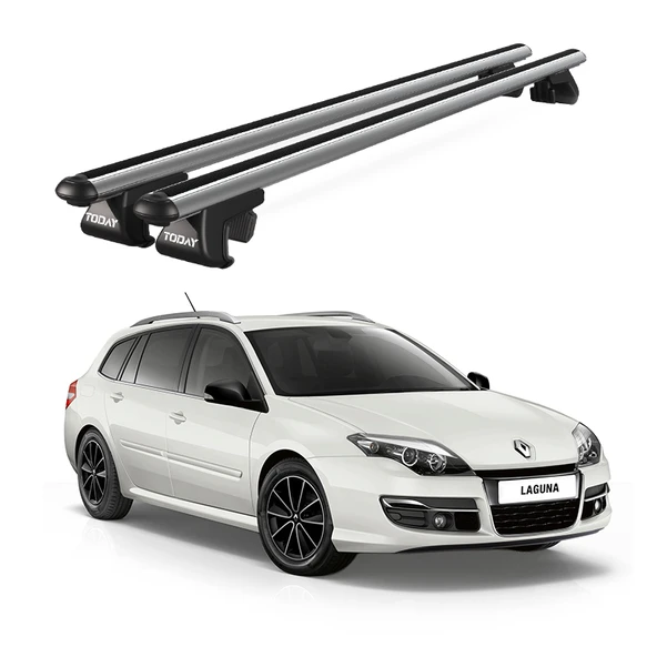 Venüs Renault Laguna Station Wagon (2000-2015) Uyumlu Gri Ara Atkı Port Bagaj Tavan Barı ürün görseli 1