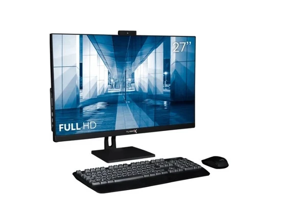 Turbox TAX700 Intel Core I5 6400 8gb Ram 256GB M.2 Nvme SSD 27'' Bluetooth Webcam Siyah Freedos All In One Bilgisayar ürün görseli 1