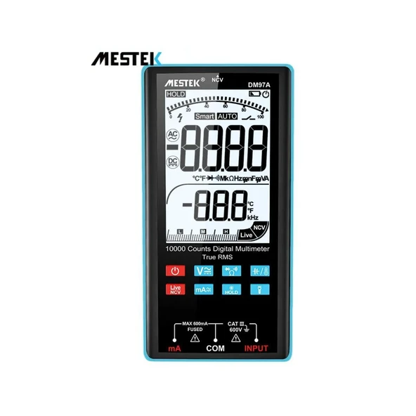 MESTEK DM97A Büyük Ekran Otomatik Taşınabilir Multimetre ürün görseli 1