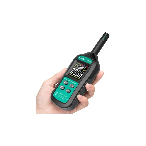 ANENG GN401 Mini Dijital Sıcaklık ve Nem Ölçer – Termometre & Higrometre ürün görseli 1