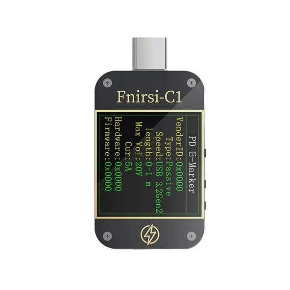 FNIRSI C1 Bluetooth USB Test Cihazı – Hızlı Şarj Protokolü ve Veri Analizi ürün görseli 1