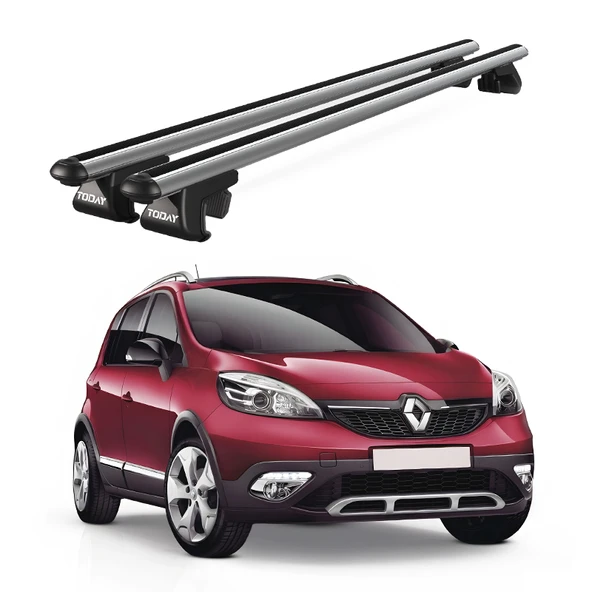 Venüs Renault Scenic X-Mod 5 Posti (2013-2016) Uyumlu Gri Ara Atkı Port Bagaj Tavan Barı ürün görseli 1