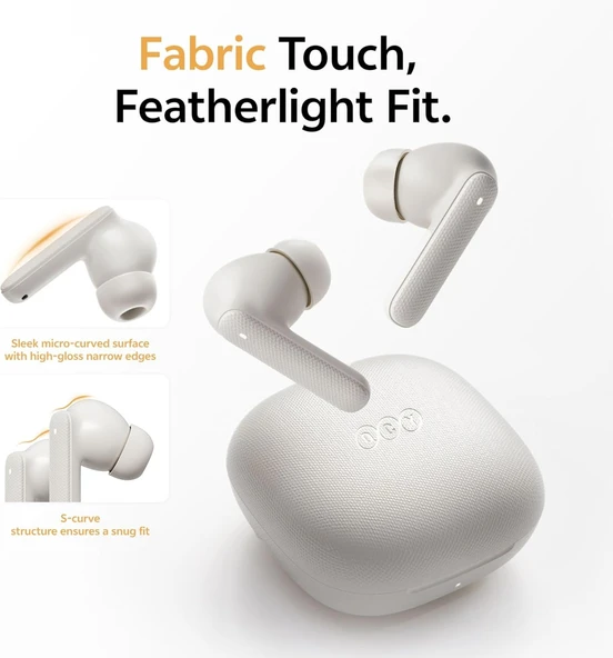 QCY Buds T43 TWS Beyaz Kulak İçi Bluetooth Kulaklık ürün görseli 1