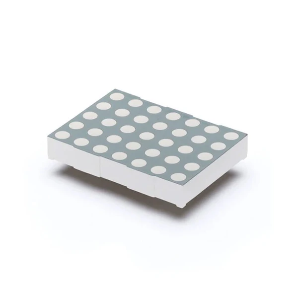 5x7 Kırmızı LED Dot Matrix Display – Ortak Anot, 52x33mm, 5mm LED ürün görseli 1