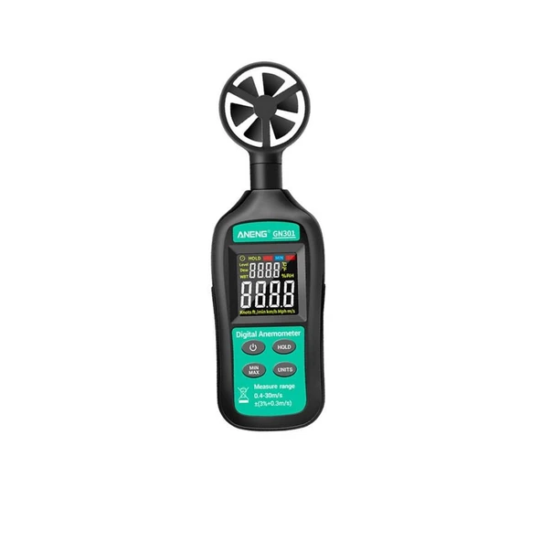 ANENG GN301 Dijital Anemometre & Termometre - Resim 2