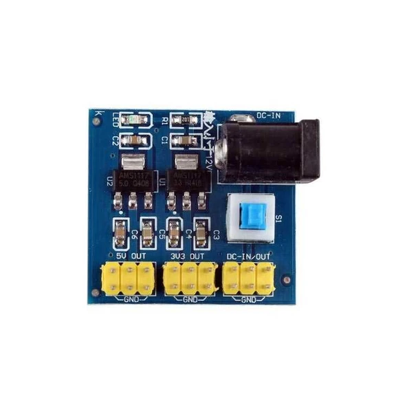 6-12V Girişli 3.3V / 5V Çıkışlı DC-DC Step Down Voltaj Dönüştürücü Güç Modülü ürün görseli 1