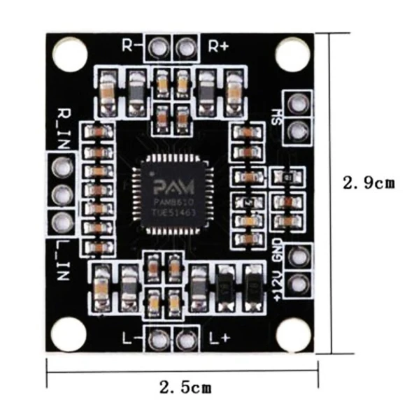 PAM8610 2x15W Stereo Amplifikatör Modülü - Resim 3