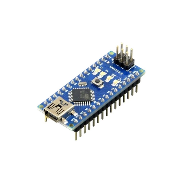 Klon Arduino Nano 328 - FT232 USB-Serial Dönüştürücülü Geliştirme Kartı + USB Kablo ürün görseli 1