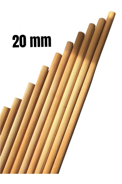 Ahşap Kavela Çıta Çubuk Kavela 1. Kalite Yivli 20 Mm 100 Cm 2 Adet ürün görseli 1